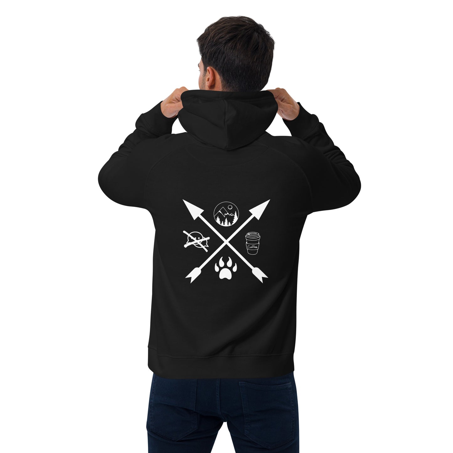 Unisex Bio Hoodie "If you're not a dog, go away!"