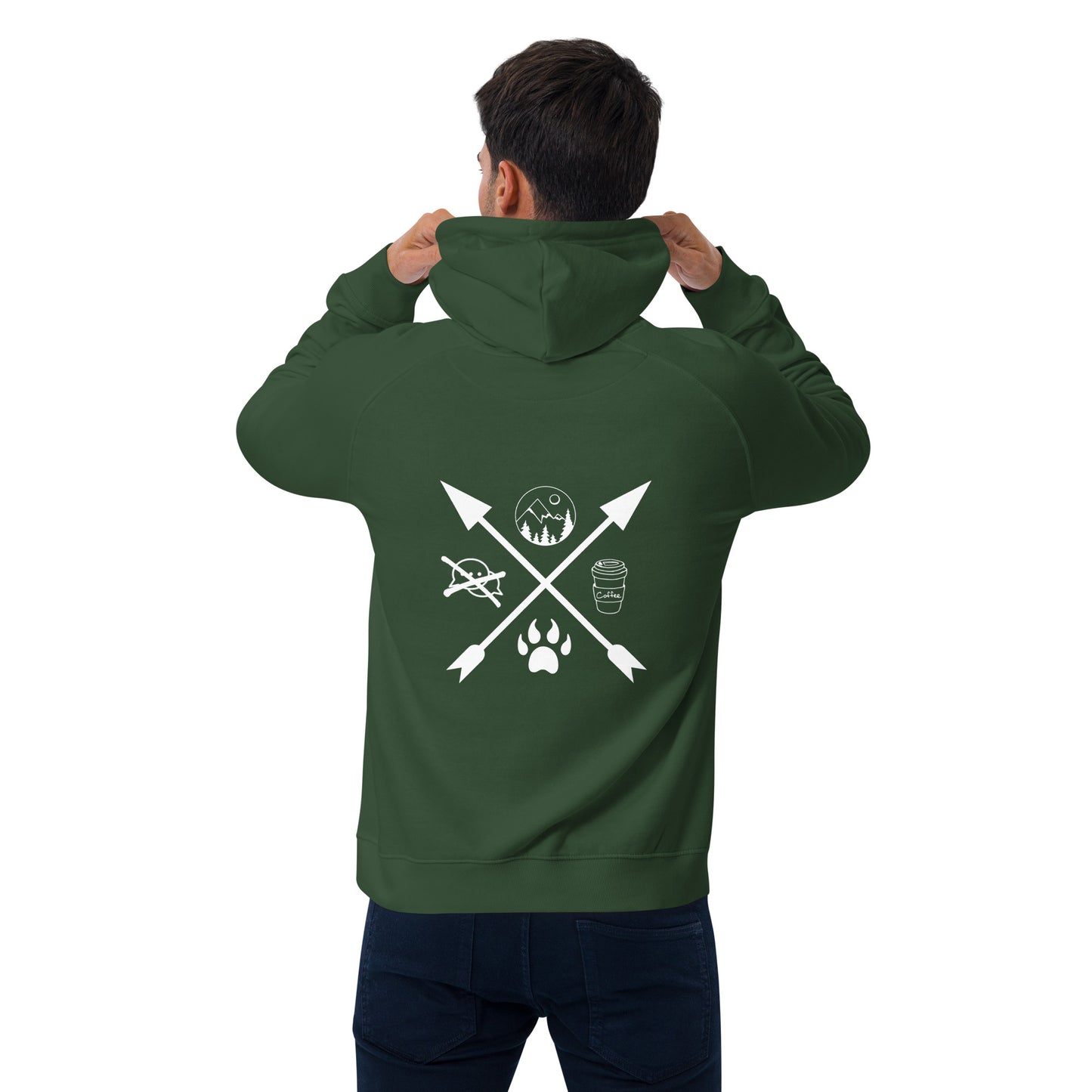 Unisex Bio Hoodie "If you're not a dog, go away!"